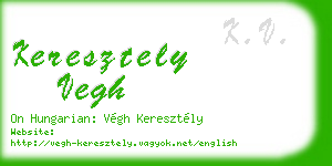 keresztely vegh business card