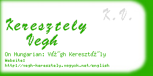 keresztely vegh business card